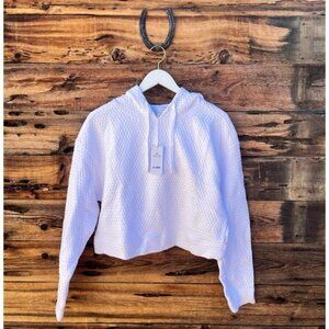 K-SWISS | Eleven Venus Williams White Palms Boxy Oversized Cropped Sweater NWT